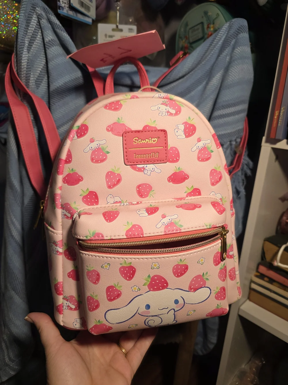 Sanrio Cinnamoroll Pink Strawberry Mini Backpack for Kids